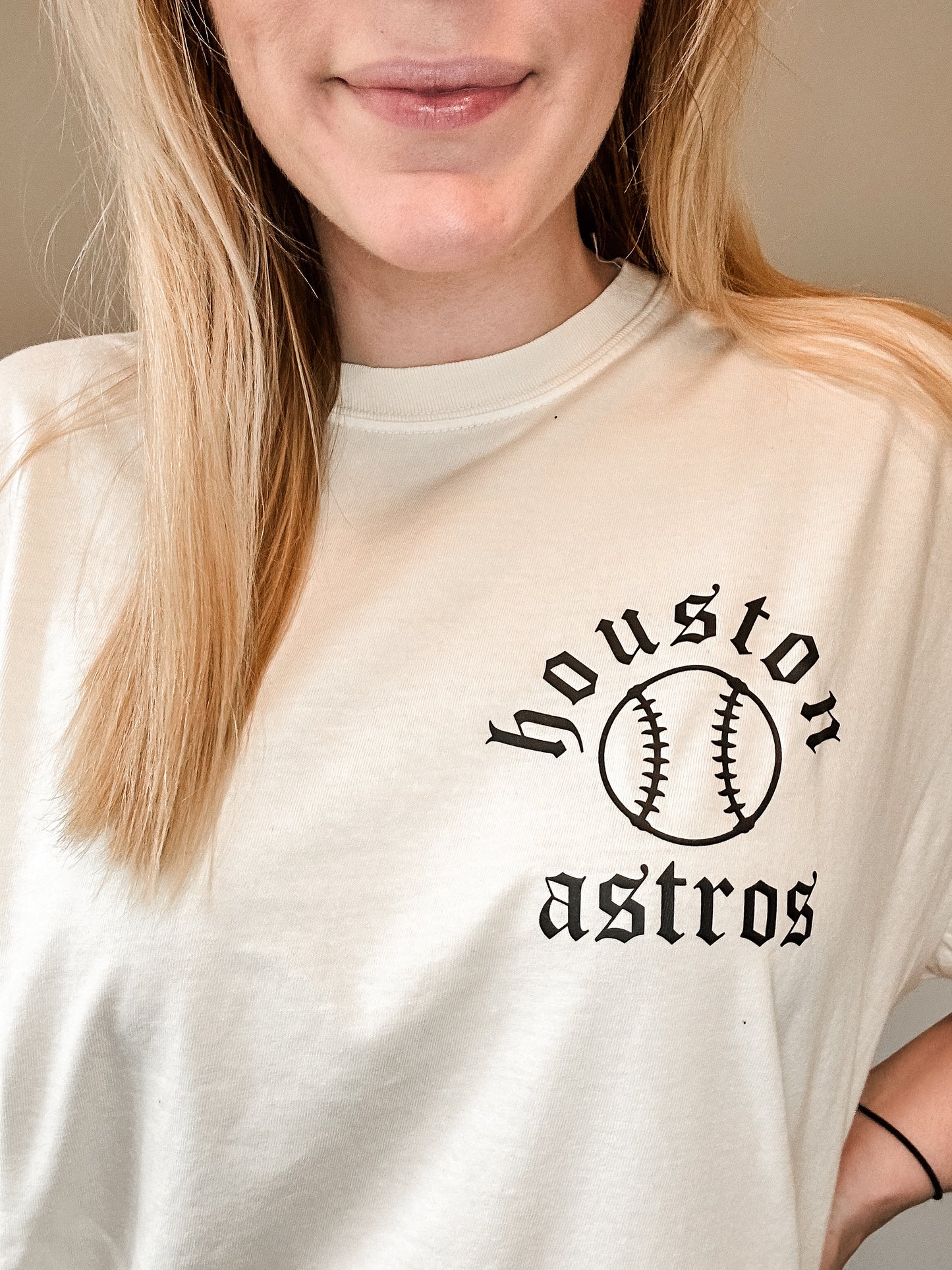 Custom Old English Baseball Tee