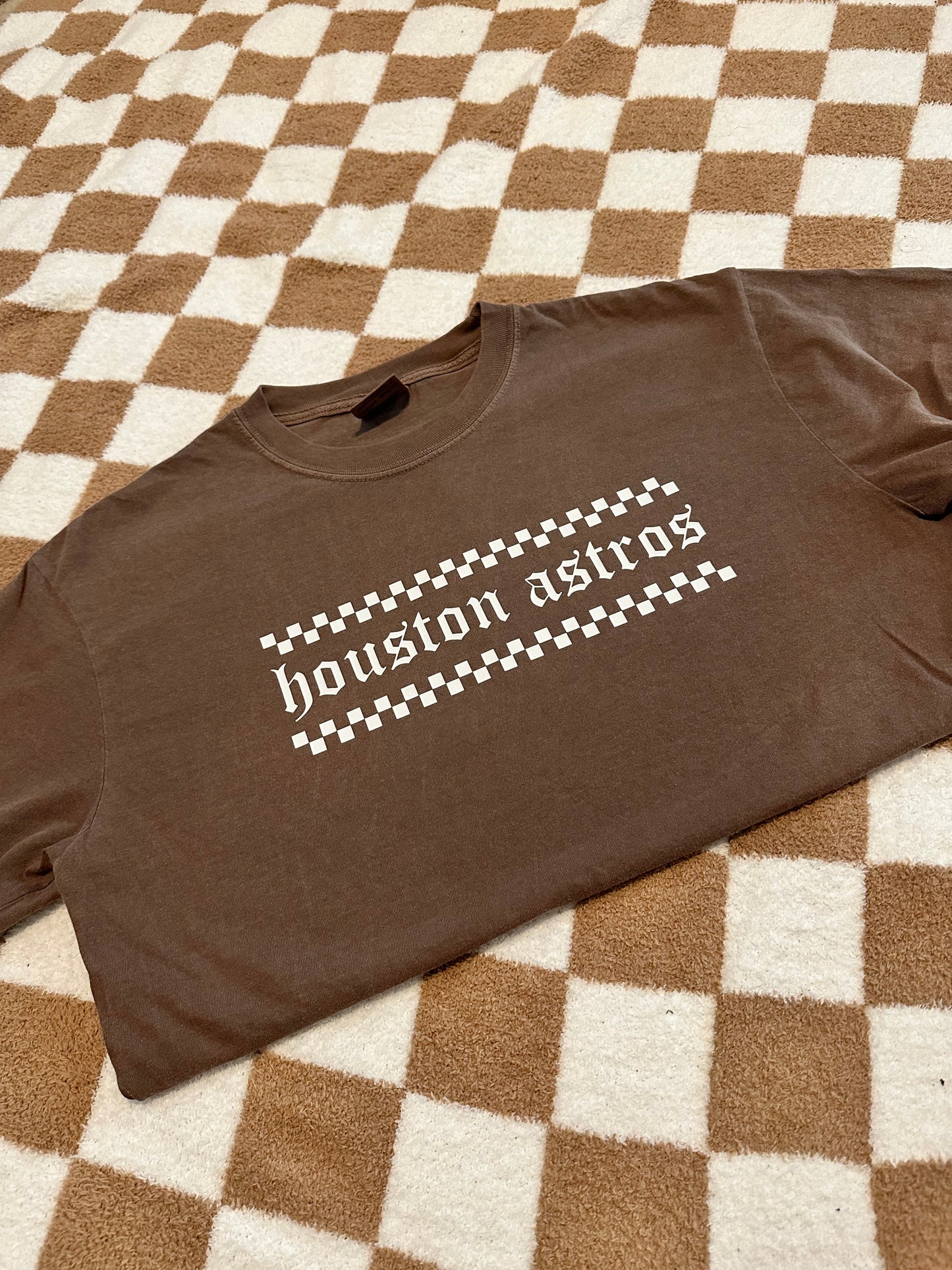 Custom Checkered Baseball Tee