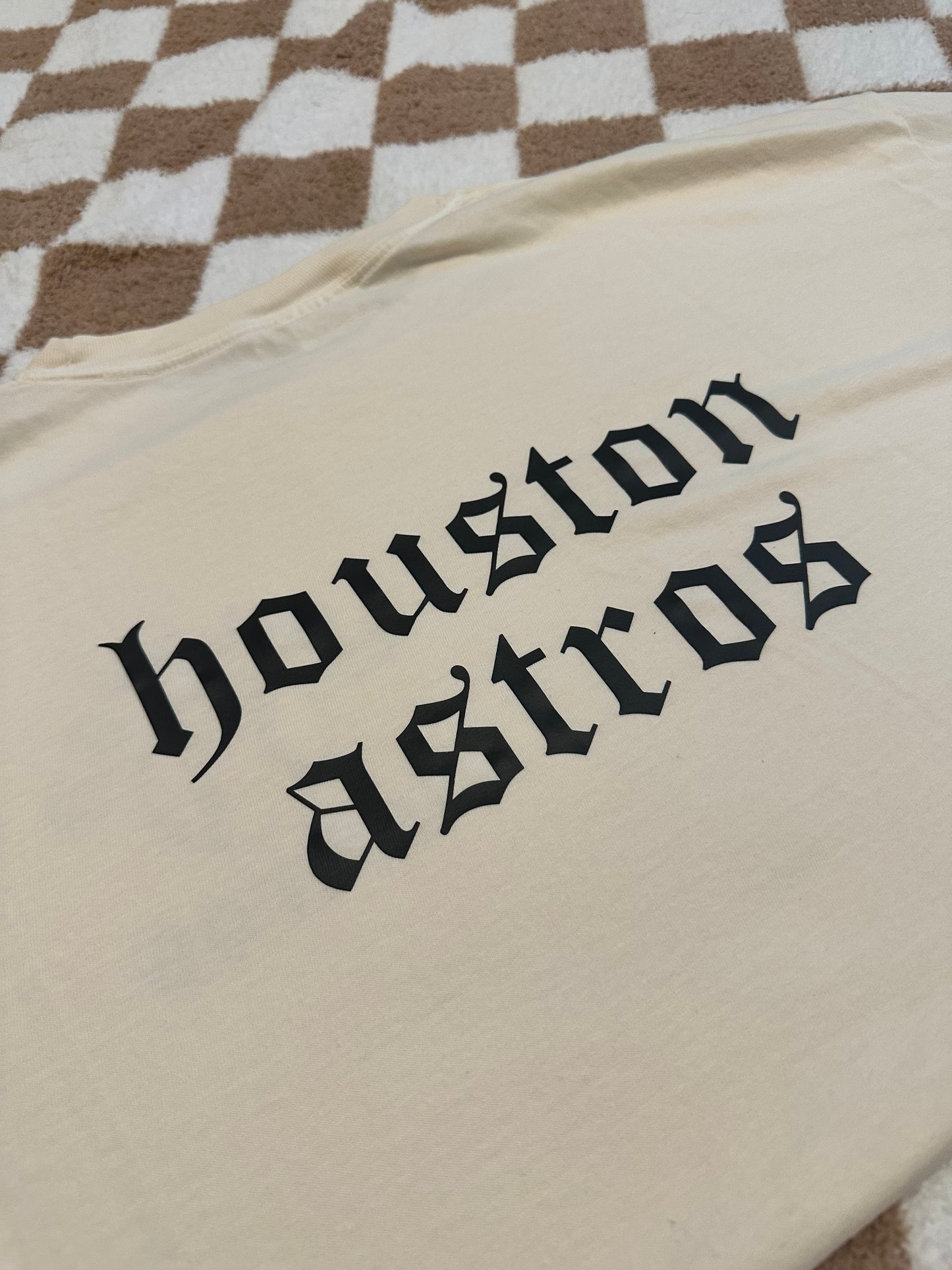 Custom Old English Baseball Tee