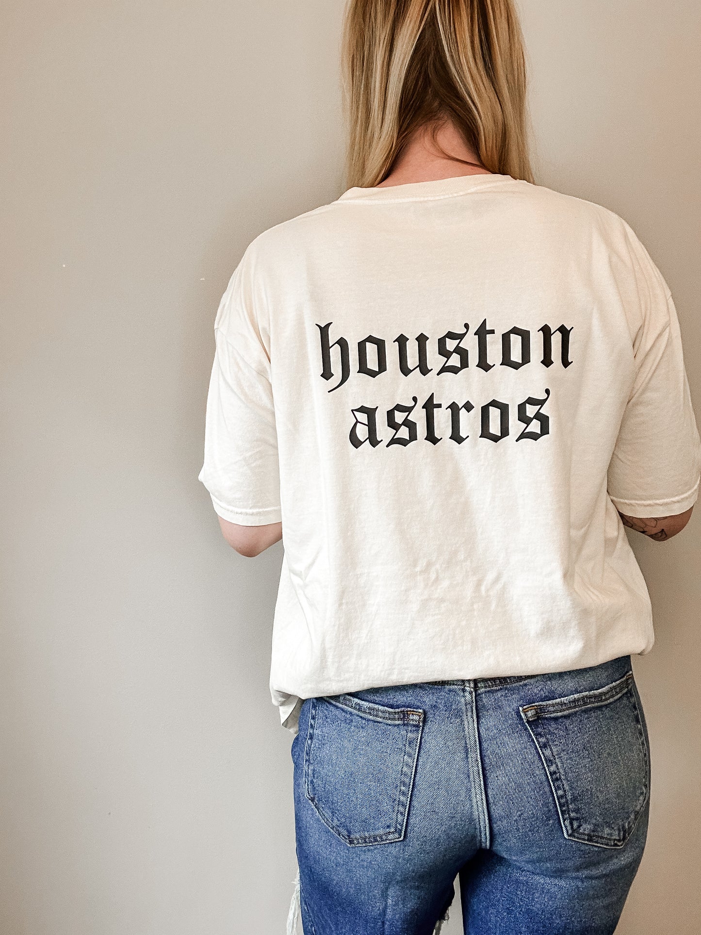 Custom Old English Baseball Tee